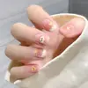 Novas Unhas Usáveis Estilo Ins de Verão, Adesivos de Unhas Pura Desejo, Efeito Clareador, Peças de Unha Removíveis, Estilos Longos e Curtos, Peças de Unha Prontas