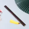 Régua de Sândalo Roxo Feita Sob Medida Tábua de Regras da Casa de Sândalo Madeira Maciça Escultura de Alto Padrão Régua com Anel Dourado Bastão de Ensino Bastão de Instrução