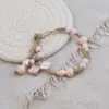 Jingdezhen Navidad Cerámica Cuerda Trenzada Pulsera Animales de Dibujos Animados Cuerda de Mano Joyería al por Mayor para Atracciones Turísticas Nicho Lujo Ligero