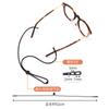 Cordón de silicona de tres agujeros para gafas, hebilla ajustable, deportivo, antideslizante, anticaída, silicona suave elástico, cordón para gafas de color