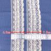 Encaje de algodón elástico accesorios para el cabello DIY decoración de pinzas para el cabello accesorios para embalaje de regalo textil para el hogar este blanco 6.5cm