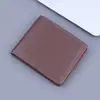 Billetera Corta para Hombre Porta Tarjetas de Hombre Clip para Dinero Horizontal Integrado Comercio Exterior Transfronterizo Cartera de Cuero con Grano de Lichi Retro Cuero Suave Hombres