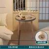 Mesa redonda pequeña nórdica, mesa de centro, mesa auxiliar para sofá, balcón, dormitorio, mesa de centro redonda simple para sala de estar de apartamento de alquiler