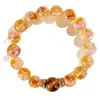 Pulseira de Cristal Amarelo Torre de Cristal Natural para Mulheres, Pulseira de Cristal Amarelo com Contas, Joias de Luxo Leve de Alta Qualidade para Venda por Atacado