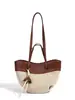 2026 Nova Bolsa de Ombro Único Color Block Versátil de Alta Qualidade Bolsa de Axila Casual Preguiçosa Bolsa Asa Bolsa Tote de Luxo Leve para o Trabalho