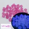 Cubos de Gelo Luminosos Ecológicos em Formato, Pedras Fluorescentes Coloridas, Areia para Fundo de Aquário, Acessórios de Decoração para Aquário Atacado