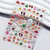 Pegatinas para Uñas Estilo Ins con Relieve Populares Pegatinas Japonesas para Uñas Infantiles Serie de Animales de Dibujos Animados Decoraciones para Uñas