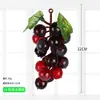 Racimo de uvas de simulación fruta de simulación uvas de plástico fruta falsa modelo accesorios planta verde decoración de interiores colgante