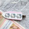 Pinza para el Cabello Hello Kitty Rosa y Azul, Dulce y Fresca, Lindo Estampado de Estrella de Cinco Puntas, Pinza de Pato, Pasador, Accesorio para el Cabello para Mujeres