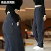Pantalones casuales de punto al por mayor transfronterizos para hombre 2026 Otoño Invierno Nuevos Pantalones Gruesos de Terciopelo para Hombre Ropa para Hombres de Mediana Edad Pantalones Deportivos