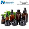 30ml marrom oblíquo frasco de loção de ombro 15g frasco de creme puro orvalho frasco de vidro frasco de óleo de essência frasco de material de embalagem de cosméticos