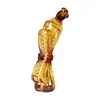 Novo Presilha de Cabelo Laço Tridimensional Oco de Plástico Cor Café Degradê 11cm Presilha Reta Torcida Parte de Trás da Cabeça Presilha Banana