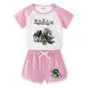 Conjunto de Verano para Niños 2026 Estilo Nuevo Ropa para Niños Bebé Pantalones Cortos de Verano Camiseta de Manga Corta Pantalones Cortos Casual Deportivo Conjunto de Dos Piezas Moderno