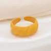 2021 Europeo y Americano Transfronterizo Más Vendido Aleación Pintura en Spray Anillo Retro Personalizado Color Macarrón Color Caramelo Anillo Abierto