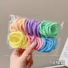 Pequeñas ligas elásticas para el cabello de color dopamina, alta elasticidad, duraderas, aptas para bebés, no dañan el cabello, anillos para el cabello desechables para niñas