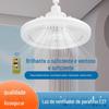 Lâmpada ventilador de LED e27 super brilhante economia de energia com controle remoto dimerização contínua cabeça oscilante lâmpada ventilador de teto venda quente transfronteiriça