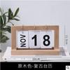 Calendario de madera maciza transfronterizo al por mayor, simple, creativo, de madera, para sala de estar, escritorio, estudio, tienda, bar, decoración, cambio de página