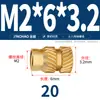 Latón Tierra Ocho Inyección de Fusión Caliente Embutido Estampado Moleteado Doble Paso Inserción Tornillo Tapa Tuerca Manguito Roscado de Cobre M2M4M5