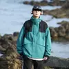 Jaqueta masculina Enbu, novo estilo outono, estilo workwear americano, marca da moda, moderna, solta, casual, peça de outer wear versátil para homens