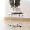 Silla Plegable de Camping para Exteriores Silla Pequeña de Plástico Taburete Plegable para Picnic Patas de Hierro Banco Pequeño Taburete para Puesto de Barbacoa