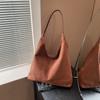 Bolsa feminina de nicho, nova bolsa de inverno 2025, fashion, casual, bolsa de axila, estilo coreano, para trabalho e deslocamento, bolsa tote de grande capacidade