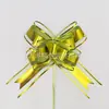 50 Flores de Tirar Mariposa Mate, Flores de Tirar con Cinta Grande para Navidad, Pascua y San Valentín, Lazos de Mariposa de Organza Transfronterizos
