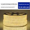 Fita de Luz LED Fita de Luz LED de Alta Tensão à Prova d'Água Fita de Luz Colorida RGB Tricolor com Escurecimento Monocolor para Exterior Flexível