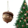 Decorações de Natal Esquilo Castanho Ouriço Transfronteiriças Enfeites para Árvore de Natal Acrílico Impresso Plano 2D