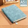 Cuaderno de Piel de Oveja A5 con Portalápices, Logo Personalizado, Cuaderno de Tapa Blanda A6 para Negocios, Bloc de Notas Sencillo B5