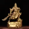 Adornos de Latón de Guan Gong Estatua de Buda Guan Yu Guan Erye Dios de la Riqueza Wu Regalo de Ceremonia de Apertura Artesanía Regalo