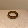 Anel de Pedra Olho de Tigre Feminino Outono e Inverno Moda Retrô Anel Personalizado para Dedo Indicador Temperamento Elegante e Mais Fácil de Combinar Anel de Pedra Pintada