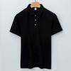Camisa Polo Solona de Algodón de Alta Gama Camiseta para Hombre Manga Corta Cuello Solapa Sin Planchar Cuello Sin Costuras Polo Transpirable de Alta Gama para Hombre