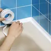 2 Rolos de Fita de Vedação Impermeável de Alta Resistência - Tira para Cobrir Frestas de Banheiro e Cozinha, Fita à Prova de Vazamentos para Pias, Chuveiros, Vasos Sanitários, Banheiras - Fita de Vedação para Encanamento Fácil de Aplicar, Reparo de Vazamentos em Chuveiros, Tira para Superfícies Lisas, Tira de Vedação Durável