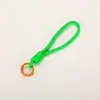 Chaveiro de Corda Poliéster Colorido Tecido à Mão Pingente Pequeno Acessórios para Joias DIY Corda Anti-Perda Corrente para Celular Cordão