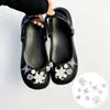 Accesorios Morado Taro para Zuecos de Mariposa Iris DIY Creativos Lindos Hebillas Decorativas para Zapatos para Niñas, Dijes Desmontables para Zapatos