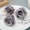Flores Rosa Europeia de Seda Decoração de Cena de Casamento Flores Artificiais Enfeites DIY Flores Biomórficas Acessórios Feitos à Mão