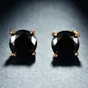 Pendientes de Cristal de Zirconia Blanca Redonda con Garras Cuatro, Explosiones Blancas K Blancas de Shein Transfronterizos para Mujer, 8 mm, Joyería de Oreja Simple de Moda Versátil
