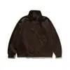 Nanxia Disfraz Otoño 2025 Nuevo Estilo Japonés Ropa de Trabajo Casual Sudadera con Media Cremallera Estilo Perezoso Cuello Alto Top Chaqueta