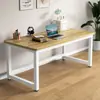 Mesa de computador, mesa para duas pessoas, mesa de estudo simples para uso no quarto, escrivaninha minimalista, mesa de escritório retangular