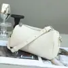 Bolsa Cilíndrica, Couro Bovino de Primeira Camada, Queda Natural, Bolsa de Ombro Feminina de Alta Qualidade, Bolsa Feminina Transfronteiriça, Bolsa de Ombro, Bolsa Feminina Fashion Transversal