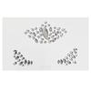 Maquillaje de ojos pegatinas de diamantes para la cara lágrima de princesa diamante gota de agua cara hada escenario ojo pedrería brillante fiesta belleza pegatinas de tatuaje