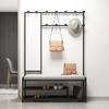 Novo Cabideiro Moderno Simples, Banco para Trocar Sapatos, Cabide de Roupas, Espelho Integrado, Banco para Trocar Sapatos de Casa, Armazenamento de Entrada