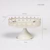 Adornos de Jarrón Cáliz Estilo Europeo Clásico Hierro Forjado Retro Blanco Arreglo Floral para Sala de Estar Mesa de Comedor Maceta para el Hogar