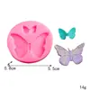 Molde de silicona de mariposa diy molde para decoración de pastel postre molde de azúcar para chocolate molde de arcilla de pegamento de gota al por mayor