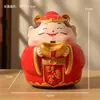 Estatueta de Fada Alegre Estilo Chinês Deus do Exame Espírito Artesanato de Resina Decoração de Mesa de Escritório Presente