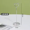 Portatarjetas de Mesa de Acero Inoxidable Portanúmeros de Mesa para Restaurante Portanúmeros de Escritorio Soporte Vertical para Tarjetas de Mesa Soporte Vertical para Exhibición de Platos Portatarjetas de Precio