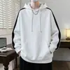 Ropa para hombre, sudadera casual, top de manga larga con capucha para estudiantes varones, atuendo de pareja, sudadera de moda para hombres adolescentes