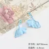Colgante rústico vintage de hoja de ginkgo calada, colorido, para DIY, elegante, de alta gama, broche, collar, pendientes, accesorios de joyería