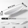 Pratos de melamina para buffet, restaurante de hot pot, prato criativo para almôndegas e pasta de camarão, prato retangular branco para acompanhamento