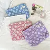 Bolso de Cosméticos Jacquard con Relieve Fresco de Nuevo Estilo, Bolso Portátil de Gran Capacidad para Artículos de Tocador, Bolso de Mano Estilo Ins